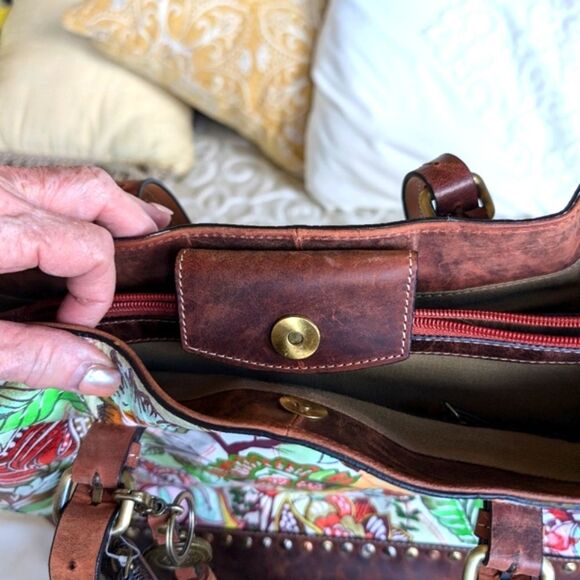 Firenze Bella Italian Artsy Large Handcrafted Tote Bag  NWOT - Picture 15 of 17